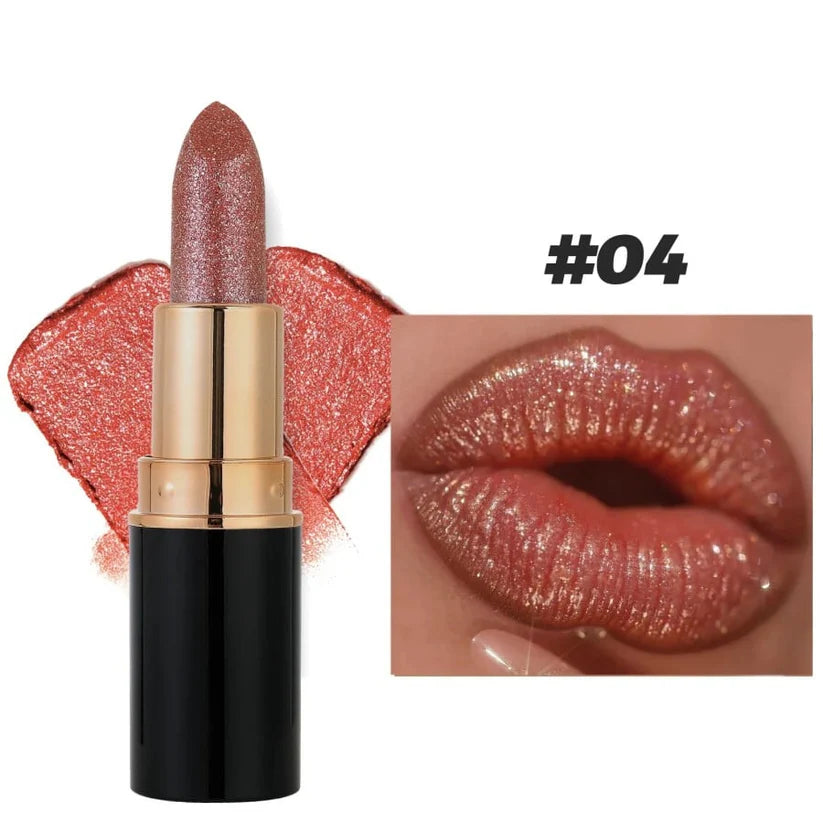 💖🔥Brillo Labial con Purpurina & Diamantes – KIT x 6 (A Prueba de Agua)