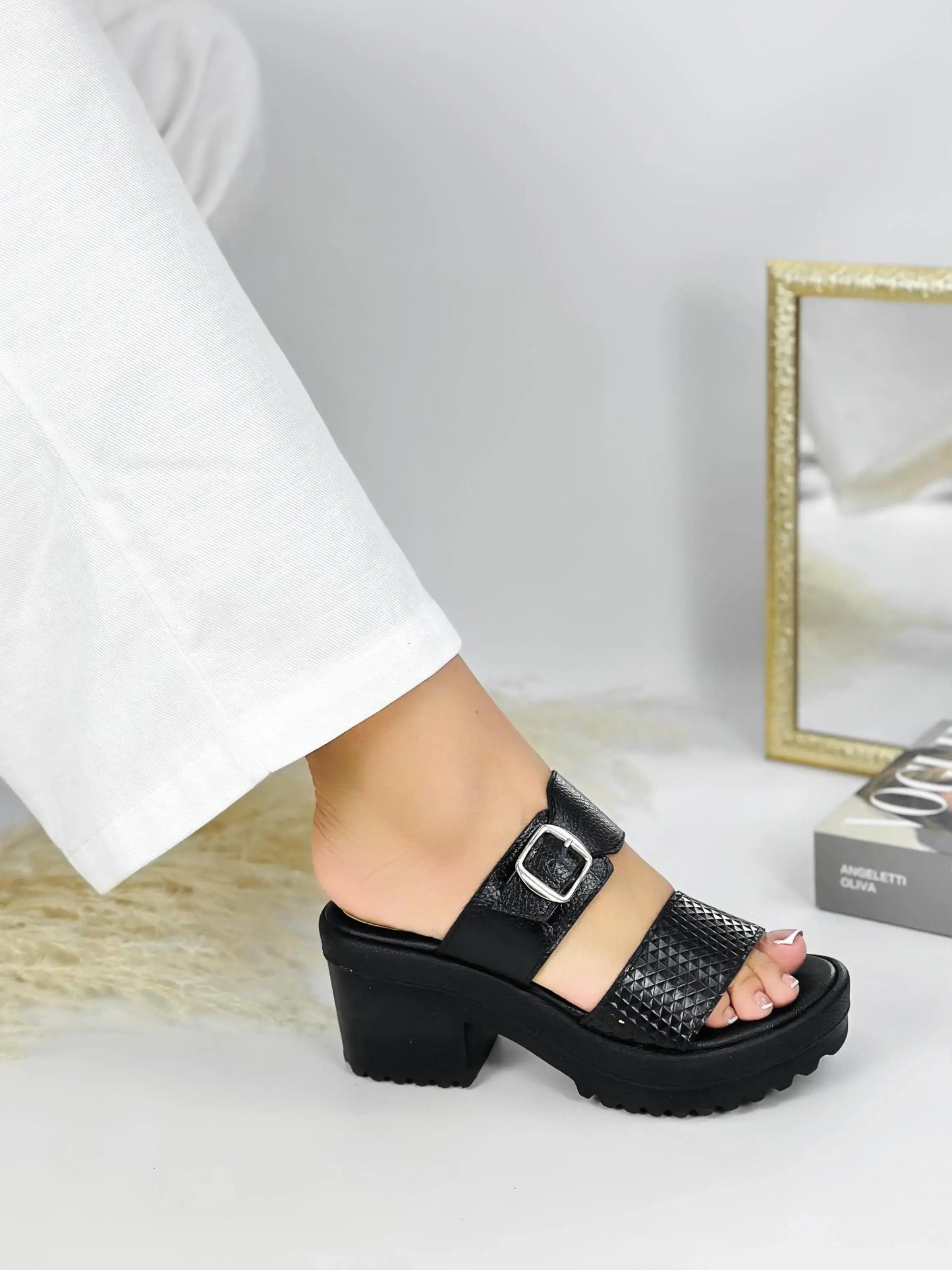 Sandalias ortopédicas cuero Sueca Glamure – livianas y elegantes