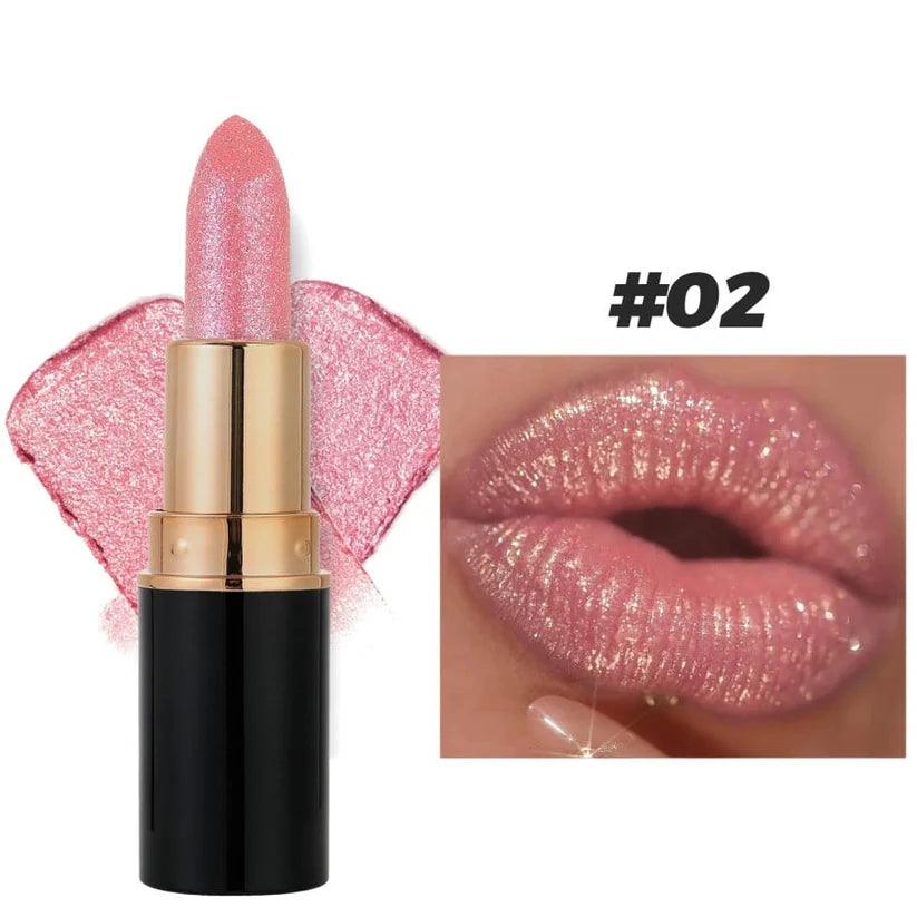 💖🔥Brillo Labial con Purpurina & Diamantes – KIT x 6 (A Prueba de Agua)