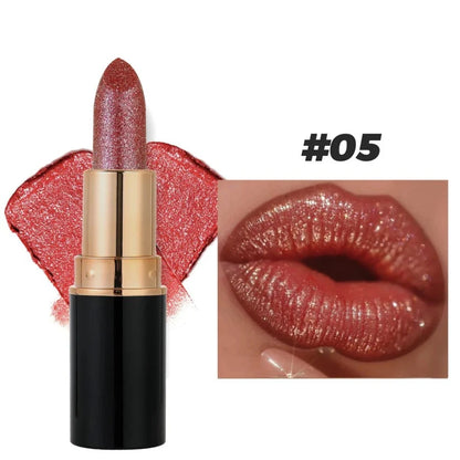 💖🔥Brillo Labial con Purpurina & Diamantes – KIT x 6 (A Prueba de Agua)