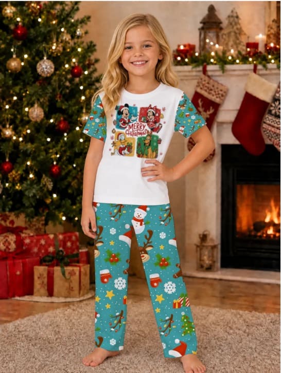 Pijama Navidad Mickey niña💙