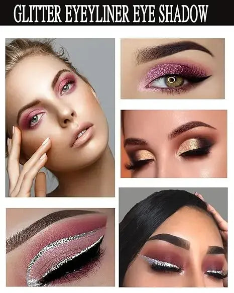 ✨Delineador glitter - KIT x 5 a prueba de agua