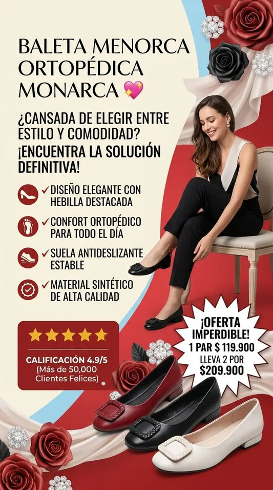 Baleta Menorca ortopédica monarca