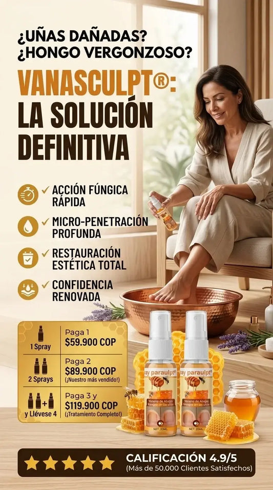Spray Anti Hongos Uñas VanaSculpt® – Con Veneno de Abeja Natural